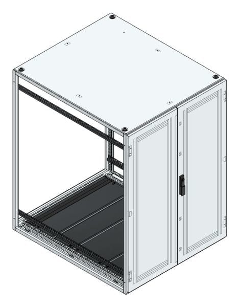 MEHLER - Anreihschrank BxHxT 1000x1400x1200mm o. Rückwand, o. Seitenwand, m. Türe 2fl.