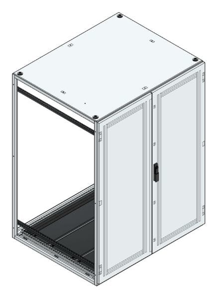 MEHLER - Anreihschrank BxHxT 1200x1600x1000mm o. Rückwand, o. Seitenwand, m. Türe 2fl.