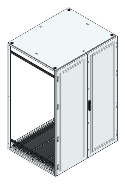MEHLER - Anreihschrank BxHxT 1200x1800x1000mm o. Rückwand, o. Seitenwand, m. Türe 2fl.