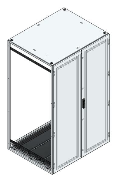 MEHLER - Anreihschrank BxHxT 1200x2000x1000mm o. Rückwand, o. Seitenwand, m. Türe 2fl.