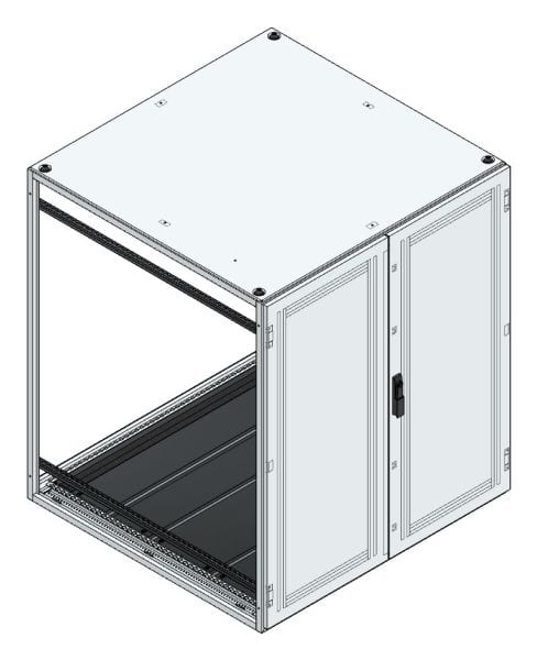 MEHLER - Anreihschrank BxHxT 1200x1400x1200mm o. Rückwand, o. Seitenwand, m. Türe 2fl.