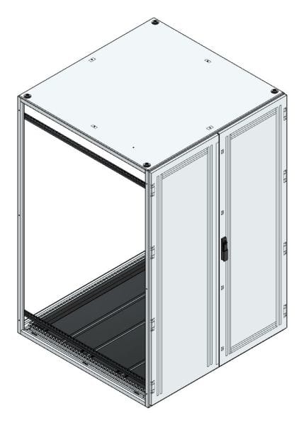 MEHLER - Anreihschrank BxHxT 1200x1800x1200mm o. Rückwand, o. Seitenwand, m. Türe 2fl.