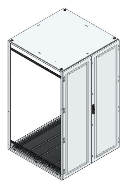 MEHLER - Anreihschrank BxHxT 1200x2000x1200mm o. Rückwand, o. Seitenwand, m. Türe 2fl.