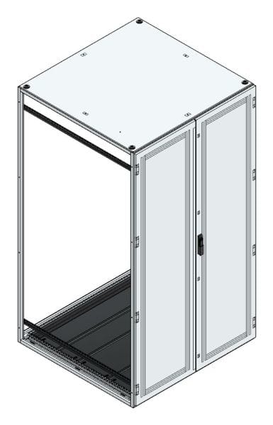 MEHLER - Anreihschrank BxHxT 1200x2200x1200mm o. Rückwand, o. Seitenwand, m. Türe 2fl.