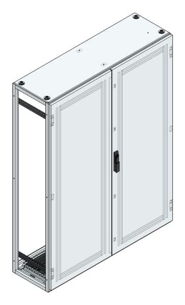 MEHLER - Anreihschrank BxHxT 1200x1600x400mm o. Rückwand, o. Seitenwand, m. Türe 2fl.
