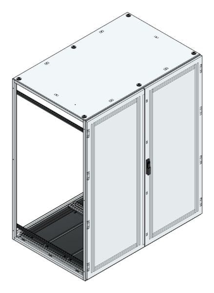 MEHLER - Anreihschrank BxHxT 1500x1800x1000mm o. Rückwand, o. Seitenwand, m. Türe 2fl.