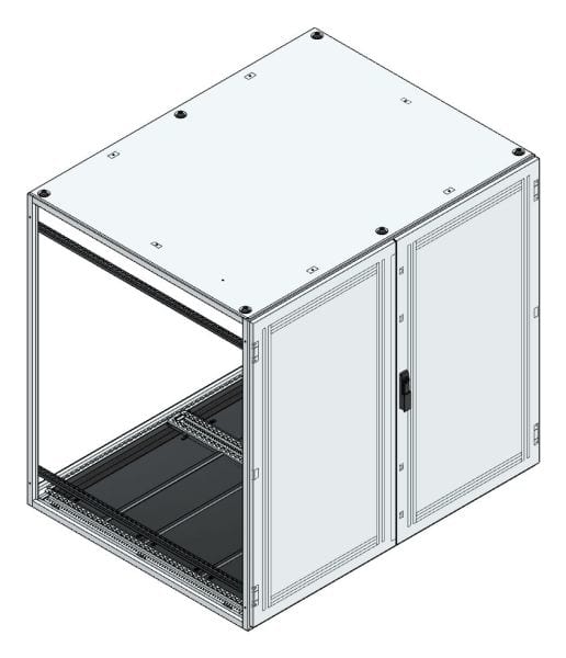 MEHLER - Anreihschrank BxHxT 1500x1400x1200mm o. Rückwand, o. Seitenwand, m. Türe 2fl.