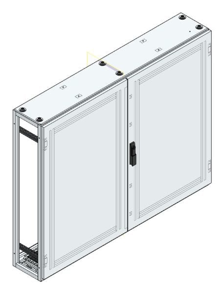 MEHLER - Anreihschrank BxHxT 1500x1200x300mm o. Rückwand, o. Seitenwand, m. Türe 2fl.