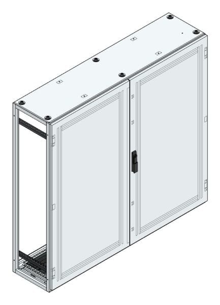 MEHLER - Anreihschrank BxHxT 1500x1400x400mm o. Rückwand, o. Seitenwand, m. Türe 2fl.