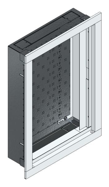 MEHLER - UP-Rangierverteiler+MO-gelocht Nischenmaß B340xH495xT110mm