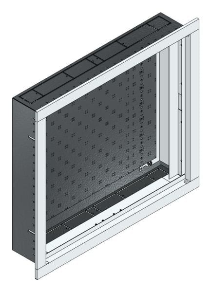 MEHLER - UP-Rangierverteiler+MO-gelocht Nischenmaß B555xH495xT110mm
