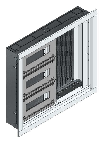 MEHLER - UP-Universal-Flachverteiler IP44 Nischenmaß B555xH495xT110mm