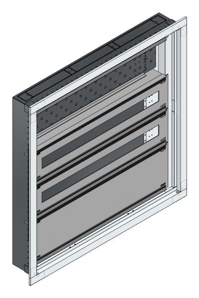 MEHLER - UP-Universal-Flachverteiler IP44 Nischenmaß B755xH745xT110mm