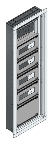 MEHLER - UP-Universal-Flachverteiler IP44 Nischenmaß B340xH1045xT110mm