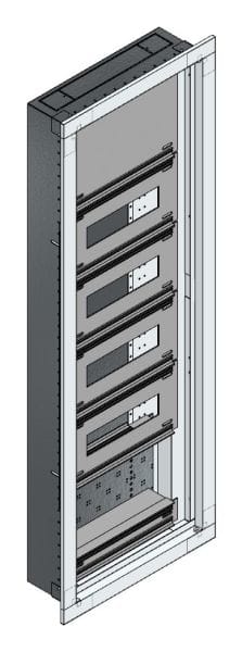 MEHLER - UP-Universal-Flachverteiler IP44 Nischenmaß B340xH1045xT110mm