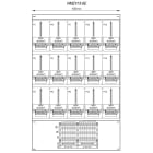 MEHLER - Zählergerüst 1055x1625x155mm 15ZP inkl. VZSI 25A fix, schaltbar