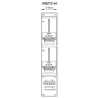 MEHLER - Zählergerüst 215x1150x155mm 2ZP inkl. VZSI 25A fix, schaltbar