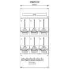 MEHLER - Zählergerüst 635x1325x155mm 6ZP inkl. VZSI 25A fix, schaltbar