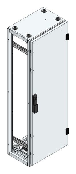 MEHLER - Alu-Anreihschrank BxHxT 400x1200x300mm o. Rückwand, o. Seitenwand, m. Türe 1fl.