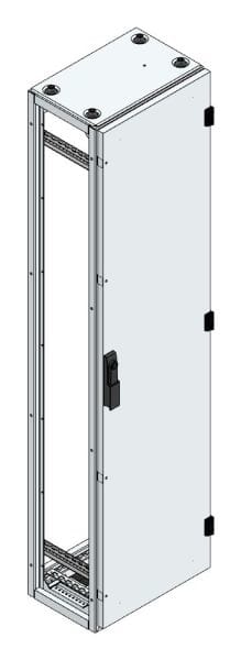 MEHLER - Alu-Anreihschrank BxHxT 400x1600x300mm o. Rückwand, o. Seitenwand, m. Türe 1fl.