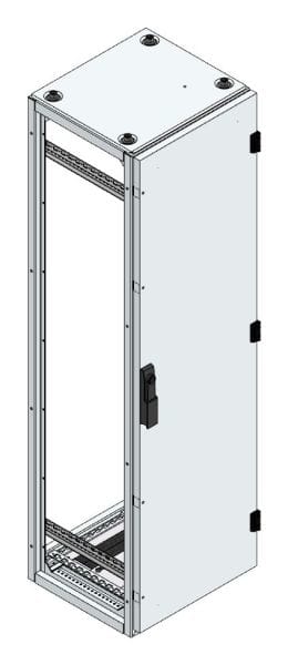 MEHLER - Alu-Anreihschrank BxHxT 400x1400x400mm o. Rückwand, o. Seitenwand, m. Türe 1fl.