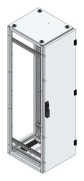 MEHLER - Alu-Anreihschrank BxHxT 400x1400x500mm o. Rückwand, o. Seitenwand, m. Türe 1fl.