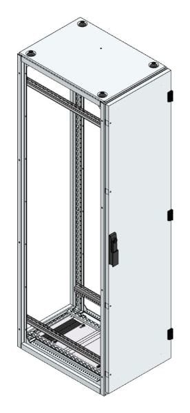 MEHLER - Alu-Anreihschrank BxHxT 400x1600x600mm o. Rückwand, o. Seitenwand, m. Türe 1fl.