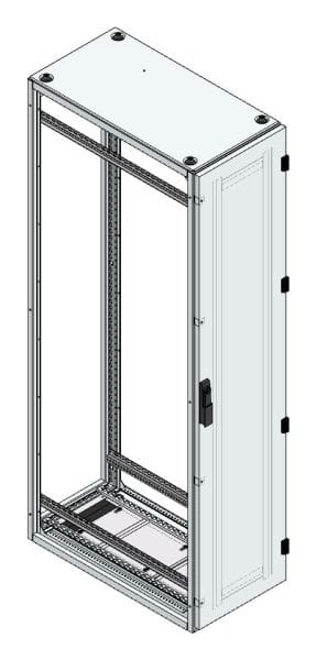 MEHLER - Alu-Anreihschrank BxHxT 400x1800x800mm o. Rückwand, o. Seitenwand, m. Türe 1fl.