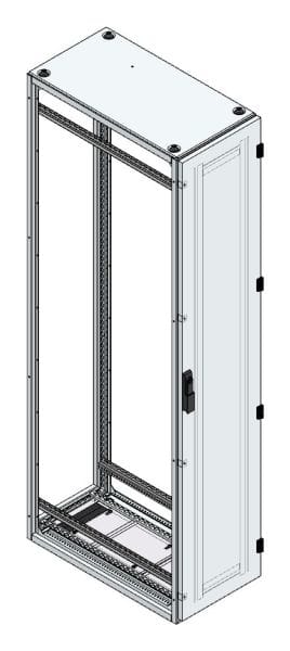 MEHLER - Alu-Anreihschrank BxHxT 400x2000x800mm o. Rückwand, o. Seitenwand, m. Türe 1fl.