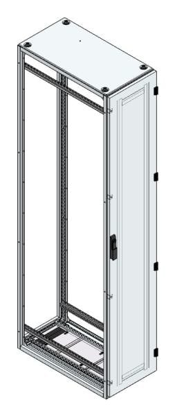 MEHLER - Alu-Anreihschrank BxHxT 400x2200x800mm o. Rückwand, o. Seitenwand, m. Türe 1fl.