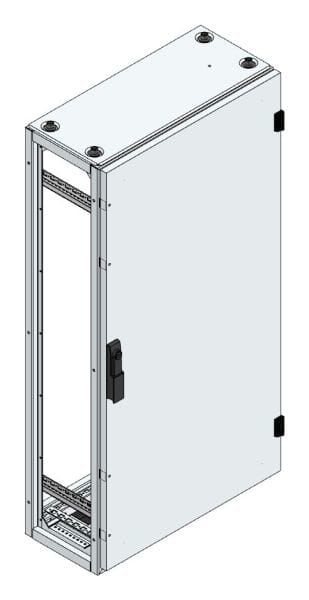 MEHLER - Alu-Anreihschrank BxHxT 600x1200x300mm o. Rückwand, o. Seitenwand, m. Türe 1fl.