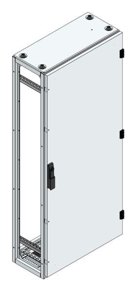 MEHLER - Alu-Anreihschrank BxHxT 600x1400x300mm o. Rückwand, o. Seitenwand, m. Türe 1fl.