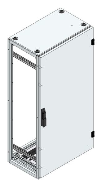 MEHLER - Alu-Anreihschrank BxHxT 600x1200x400mm o. Rückwand, o. Seitenwand, m. Türe 1fl.