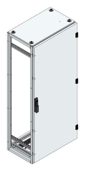 MEHLER - Alu-Anreihschrank BxHxT 600x1400x400mm o. Rückwand, o. Seitenwand, m. Türe 1fl.