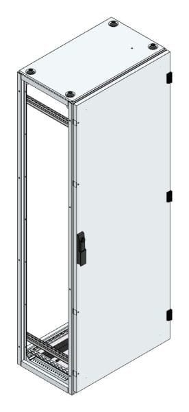 MEHLER - Alu-Anreihschrank BxHxT 600x1600x400mm o. Rückwand, o. Seitenwand, m. Türe 1fl.