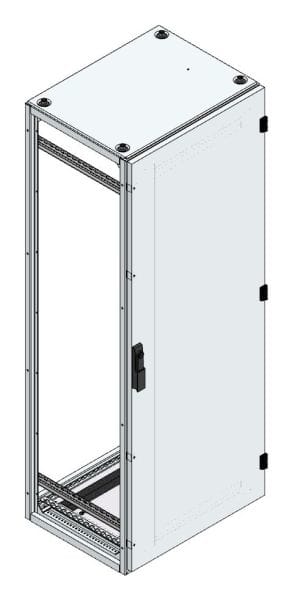 MEHLER - Alu-Anreihschrank BxHxT 600x1600x500mm o. Rückwand, o. Seitenwand, m. Türe 1fl.