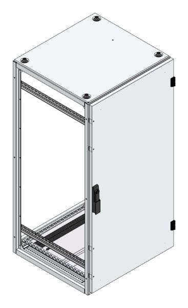 MEHLER - Alu-Anreihschrank BxHxT 600x1200x600mm o. Rückwand, o. Seitenwand, m. Türe 1fl.