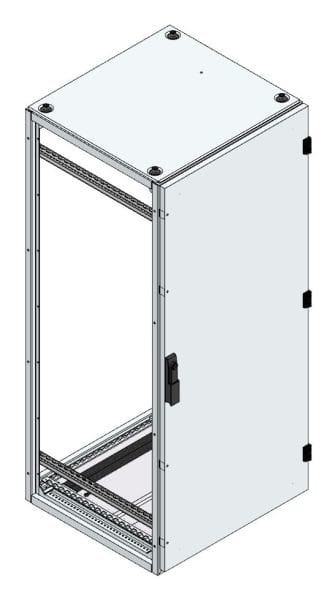 MEHLER - Alu-Anreihschrank BxHxT 600x1400x600mm o. Rückwand, o. Seitenwand, m. Türe 1fl.