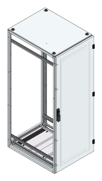MEHLER - Alu-Anreihschrank BxHxT 600x1600x800mm o. Rückwand, o. Seitenwand, m. Türe 1fl.