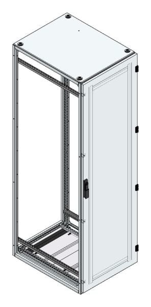 MEHLER - Alu-Anreihschrank BxHxT 800x2000x800mm o. Rückwand, o. Seitenwand, m. Türe 1fl.