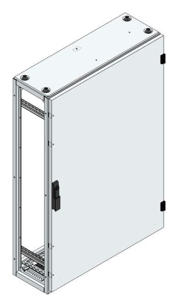 MEHLER - Alu-Anreihschrank BxHxT 800x1200x300mm o. Rückwand, o. Seitenwand, m. Türe 1fl.