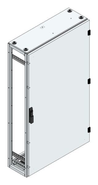 MEHLER - Alu-Anreihschrank BxHxT 800x1400x300mm o. Rückwand, o. Seitenwand, m. Türe 1fl.