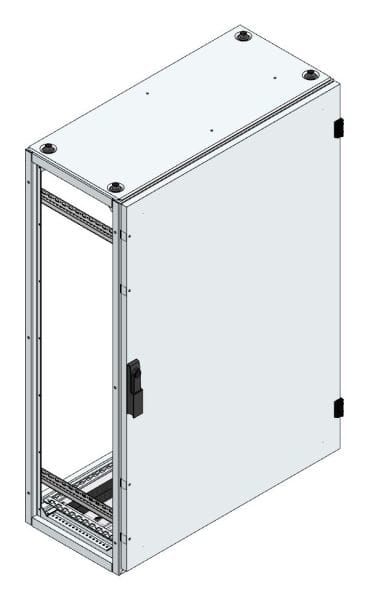 MEHLER - Alu-Anreihschrank BxHxT 800x1200x400mm o. Rückwand, o. Seitenwand, m. Türe 1fl.