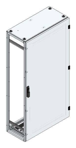 MEHLER - Alu-Anreihschrank BxHxT 800x1600x400mm o. Rückwand, o. Seitenwand, m. Türe 1fl.