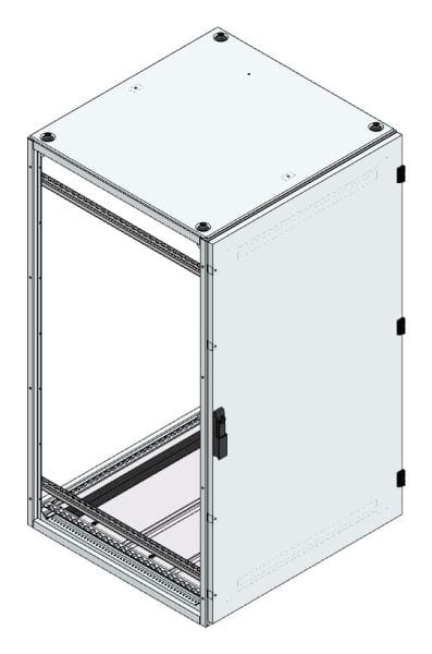 MEHLER - Alu-Anreihschrank BxHxT 800x1400x800mm o. Rückwand, o. Seitenwand, m. Türe 1fl.
