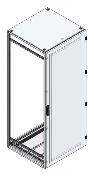MEHLER - Alu-Anreihschrank BxHxT 800x2000x800mm o. Rückwand, o. Seitenwand, m. Türe 1fl.
