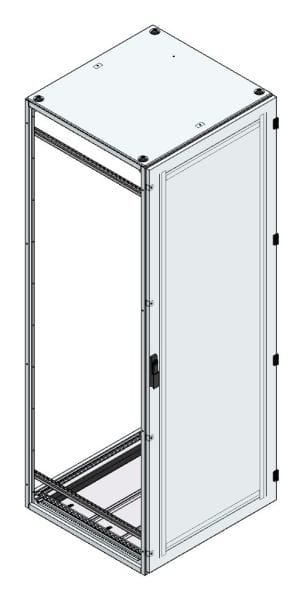 MEHLER - Alu-Anreihschrank BxHxT 800x2200x800mm o. Rückwand, o. Seitenwand, m. Türe 1fl.