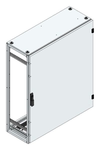 MEHLER - Alu-Anreihschrank BxHxT 1000x1200x400mm o. Rückwand, o. Seitenwand, m. Türe 1fl.