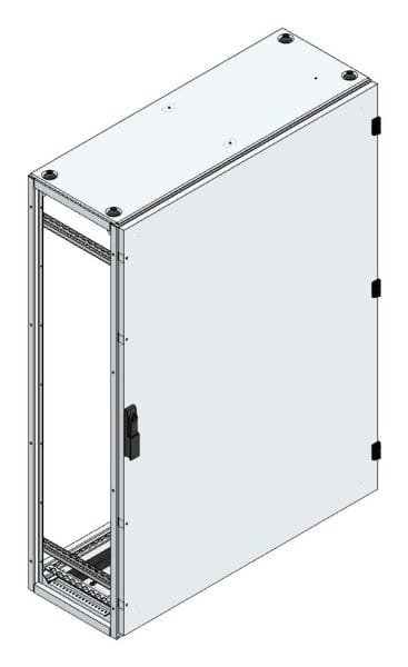 MEHLER - Alu-Anreihschrank BxHxT 1000x1400x400mm o. Rückwand, o. Seitenwand, m. Türe 1fl.