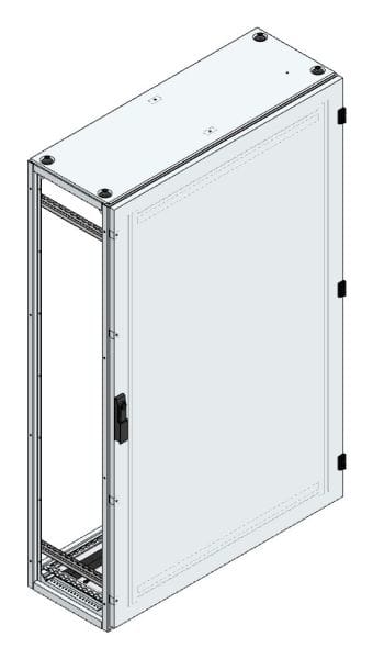 MEHLER - Alu-Anreihschrank BxHxT 1000x1600x400mm o. Rückwand, o. Seitenwand, m. Türe 1fl.
